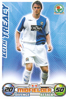 Keith Treacy Blackburn Rovers 2008/09 Topps Match Attax #43